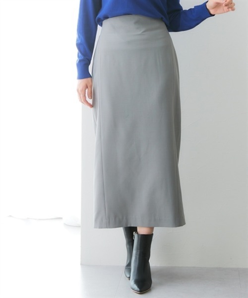 7days Life Styling（セブンデイズライフスタイリング）の「【みさとさんコラボ】カーブウエストタイトスカート（しわになりにくい・UVカット）＜大きいサイズ有＞（スカート・レディース・ブラック/グレー・M/L/3L/LL）」の6枚目の写真