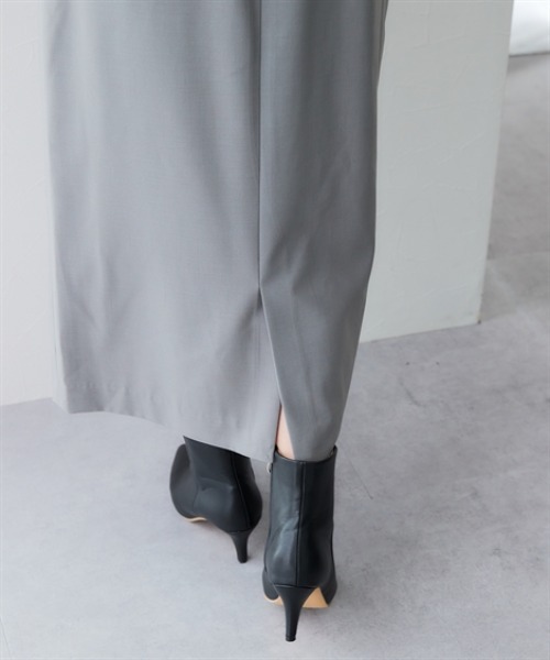 7days Life Styling（セブンデイズライフスタイリング）の「【みさとさんコラボ】カーブウエストタイトスカート（しわになりにくい・UVカット）＜大きいサイズ有＞（スカート・レディース・ブラック/グレー・M/L/3L/LL）」の17枚目の写真