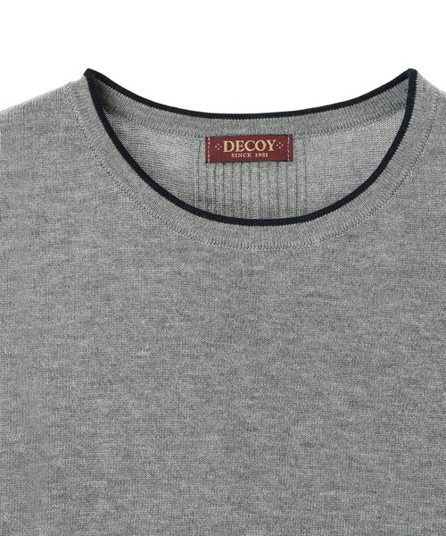 DECOY SINCE 1981（デコイシンスイチキュウハチイチ）の「ニットベスト【大きいサイズあり】（カーディガン/ボレロ・レディース・オレンジ/ネイビー/グレー・M/L/LL/3L/4L）」の5枚目の写真