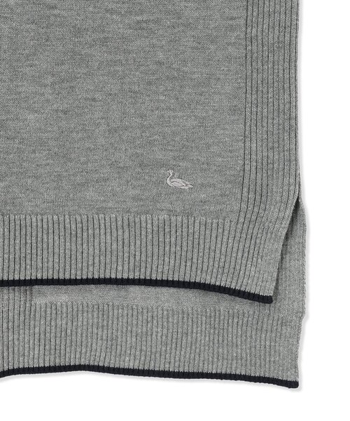 DECOY SINCE 1981（デコイシンスイチキュウハチイチ）の「ニットベスト【大きいサイズあり】（カーディガン/ボレロ・レディース・オレンジ/ネイビー/グレー・M/L/LL/3L/4L）」の6枚目の写真