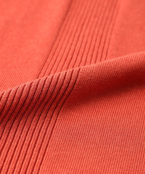 DECOY SINCE 1981（デコイシンスイチキュウハチイチ）の「ニットベスト【大きいサイズあり】（カーディガン/ボレロ・レディース・オレンジ/ネイビー/グレー・M/L/LL/3L/4L）」の8枚目の写真