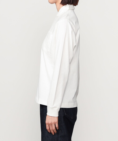 ANATOMICA（アナトミカ）の「ANATOMICA | BESSIE PULLOVER WOMEN（ポロシャツ・レディース・ホワイト/ブラック・ONE）」の6枚目の写真