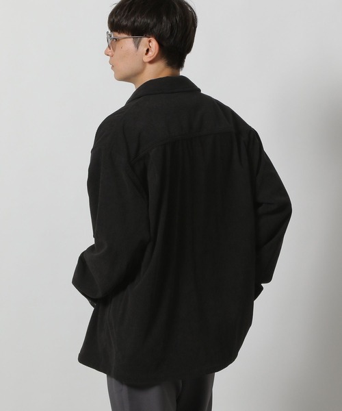 LAKOLE（ラコレ）の「【セットアップ可】コーデュロイCPOシャツ / 590561（シャツ/ブラウス・メンズ・ブラック/オリーブ/サンドグレー/ブラウン・LARGE/MEDIUM）」の7枚目の写真