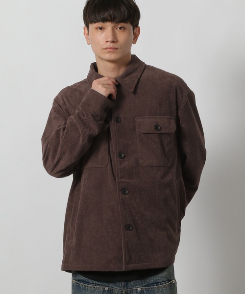 LAKOLE（ラコレ）の「【セットアップ可】コーデュロイCPOシャツ / 590561（シャツ/ブラウス・メンズ・ブラック/オリーブ/サンドグレー/ブラウン・LARGE/MEDIUM）」の13枚目の写真