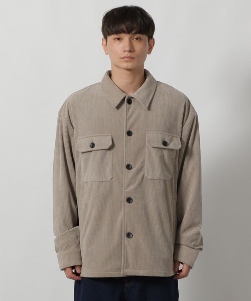 LAKOLE（ラコレ）の「【セットアップ可】コーデュロイCPOシャツ / 590561（シャツ/ブラウス・メンズ・ブラック/オリーブ/サンドグレー/ブラウン・LARGE/MEDIUM）」の18枚目の写真