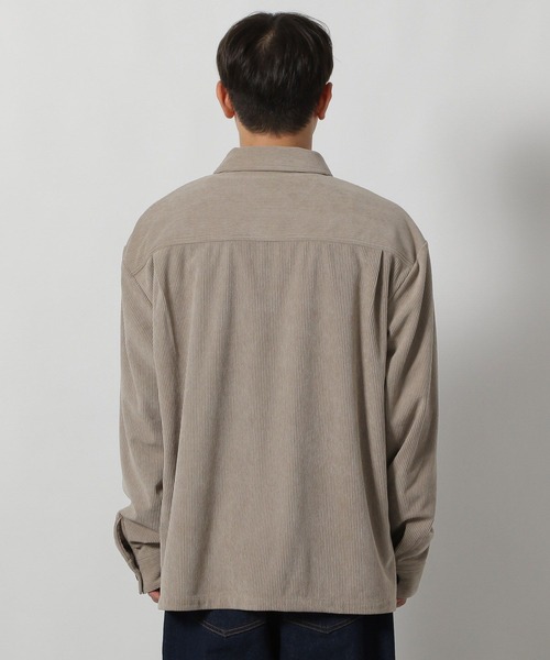 LAKOLE（ラコレ）の「【セットアップ可】コーデュロイCPOシャツ / 590561（シャツ/ブラウス・メンズ・ブラック/オリーブ/サンドグレー/ブラウン・LARGE/MEDIUM）」の20枚目の写真