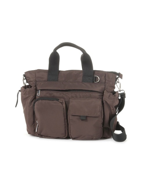 LAKOLE（ラコレ）の「マルチポケット2WAYトートバッグ / 593305（トートバッグ・レディース・ブラウン/オフホワイト/ブラック/ライトグレー・FREE）」の4枚目の写真