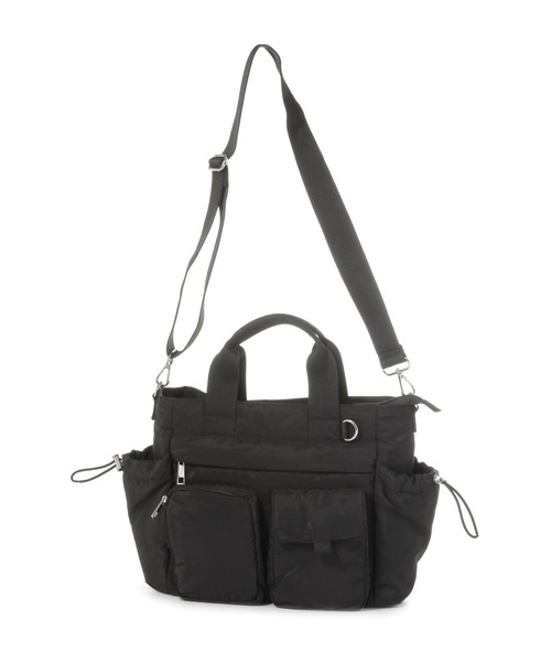 LAKOLE（ラコレ）の「マルチポケット2WAYトートバッグ / 593305（トートバッグ・レディース・ブラウン/オフホワイト/ブラック/ライトグレー・FREE）」の22枚目の写真