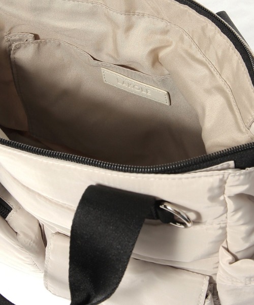 LAKOLE（ラコレ）の「マルチポケット2WAYトートバッグ / 593305（トートバッグ・レディース・ブラウン/オフホワイト/ブラック/ライトグレー・FREE）」の13枚目の写真