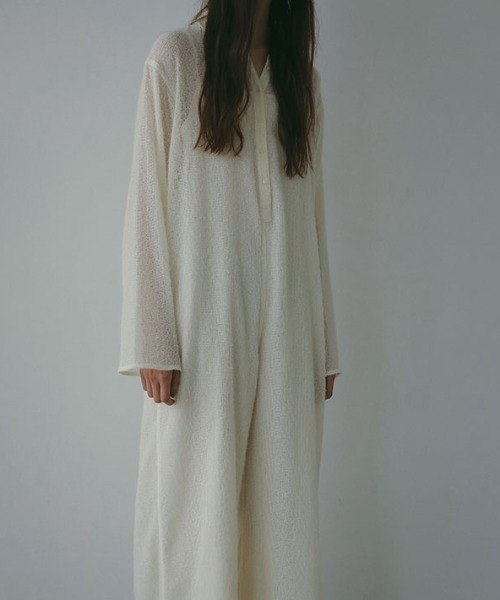 ETRE TOKYO(エトレトウキョウ)の「ブラッシュドチュールオールインワン(つなぎ/オールインワン・レディース・ブラック/オフホワイト・S/M)」の12枚目の写真