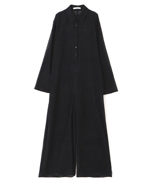 ETRE TOKYO(エトレトウキョウ)の「ブラッシュドチュールオールインワン(つなぎ/オールインワン・レディース・ブラック/オフホワイト・S/M)」の18枚目の写真