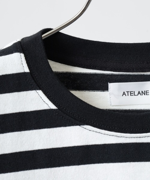 ATELANE(アテレーン)の「ATELANE ヘビーボーダーL/STEE 長袖(Tシャツ/カットソー・メンズ・ブラック系/ホワイト系・M/L)」の4枚目の写真