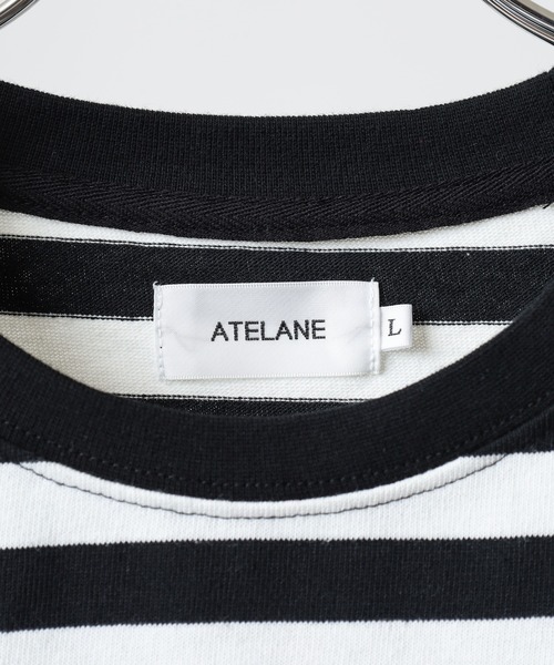 ATELANE(アテレーン)の「ATELANE ヘビーボーダーL/STEE 長袖(Tシャツ/カットソー・メンズ・ブラック系/ホワイト系・M/L)」の5枚目の写真