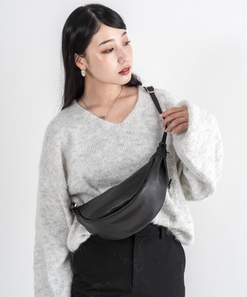 marco masi（マルコマージ）の「【MARCO MASI/マルコマージ】ショルダーバッグ ムーンバッグ（ショルダーバッグ・レディース・ブラック系その他/ブラック/アイボリー/ベージュ・FREE）」の10枚目の写真