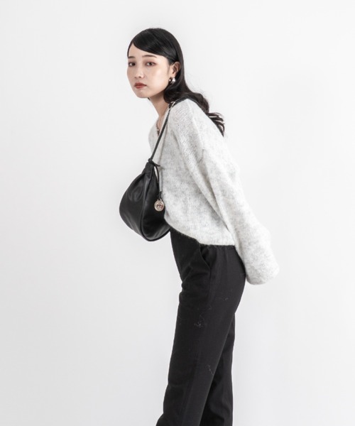 marco masi（マルコマージ）の「【MARCO MASI/マルコマージ】ショルダーバッグ ムーンバッグ（ショルダーバッグ・レディース・ブラック系その他/ブラック/アイボリー/ベージュ・FREE）」の9枚目の写真