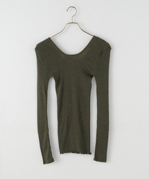 HAKUJI/ハクジ Wool rib L/S プルオーバー H232547