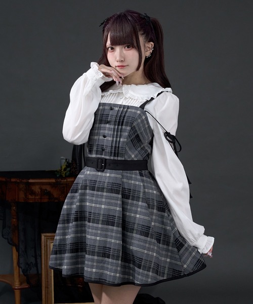 Pal elfy(パルエルフィー)の「コルセットフリルブラウス(シャツ/ブラウス・レディース・オフホワイト/ブラック・フリー)」の10枚目の写真