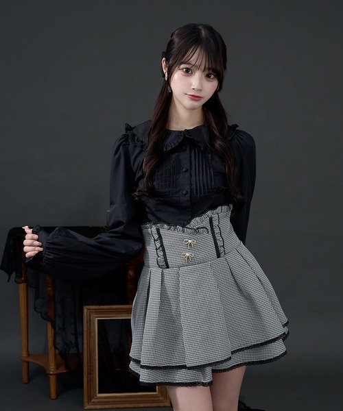 Pal elfy(パルエルフィー)の「コルセットフリルブラウス(シャツ/ブラウス・レディース・オフホワイト/ブラック・フリー)」の19枚目の写真