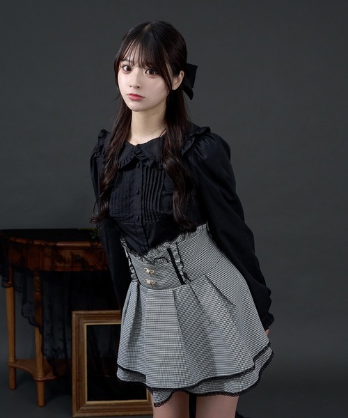 Pal elfy(パルエルフィー)の「コルセットフリルブラウス(シャツ/ブラウス・レディース・オフホワイト/ブラック・フリー)」の20枚目の写真