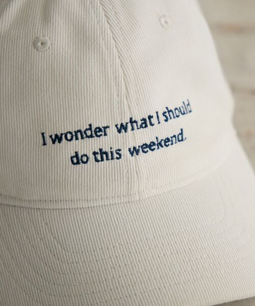 casita(RETRO GIRL)(カシータ)の「コーデュロイキャップ(キャップ・レディース・オフホワイト/ブルー/ブラウン・ONE SIZE)」の6枚目の写真