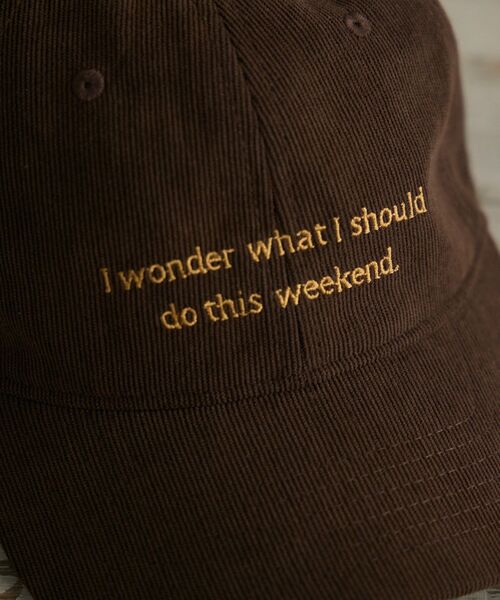 casita(RETRO GIRL)(カシータ)の「コーデュロイキャップ(キャップ・レディース・オフホワイト/ブルー/ブラウン・ONE SIZE)」の8枚目の写真