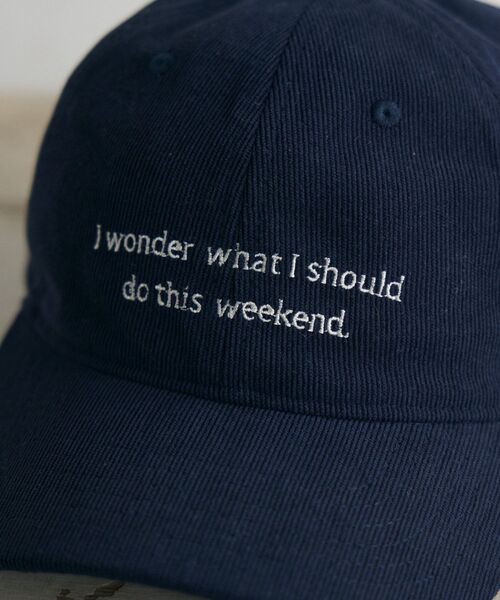 casita(RETRO GIRL)(カシータ)の「コーデュロイキャップ(キャップ・レディース・オフホワイト/ブルー/ブラウン・ONE SIZE)」の10枚目の写真