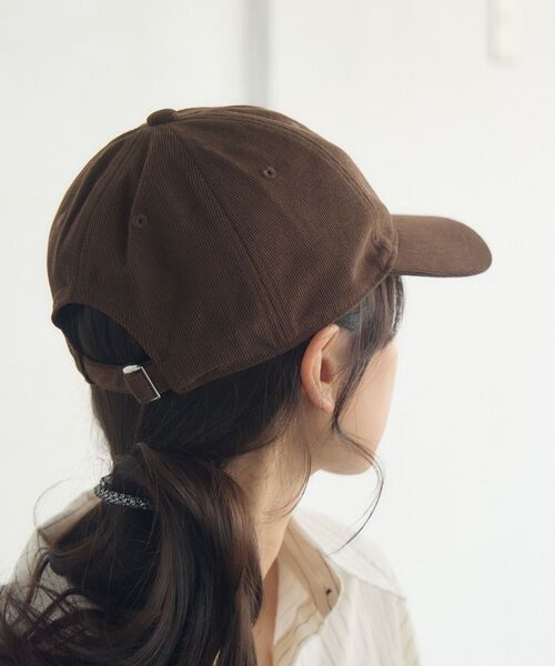 casita(RETRO GIRL)(カシータ)の「コーデュロイキャップ(キャップ・レディース・オフホワイト/ブルー/ブラウン・ONE SIZE)」の17枚目の写真