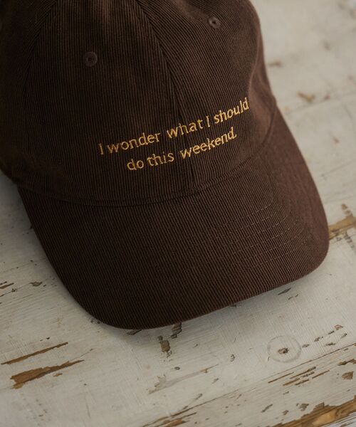 casita(RETRO GIRL)(カシータ)の「コーデュロイキャップ(キャップ・レディース・オフホワイト/ブルー/ブラウン・ONE SIZE)」の22枚目の写真