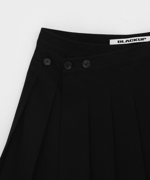 BLACKUP（ブラックアップ）の「[MADE] コットンプリーツラップスカート（スカート・レディース・ブラック・FREE）」の14枚目の写真