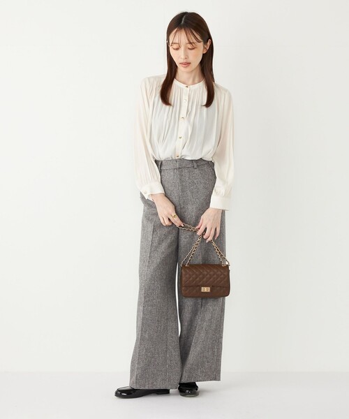 SHIPS Colors(シップス カラーズ)の「SHIPS Colors:フリンジ ヘリンボーン ワイド パンツ(その他パンツ・レディース・ブラウン/グレー・SMALL/MEDIUM)」の21枚目の写真