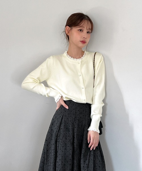 by muni:r（バイ ムニール）の「【着用動画あり・2色展開】ハートドットプリーツロングスカート（スカート・レディース・グレー/チャコールグレー・FREE）」の22枚目の写真
