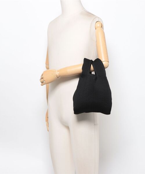styiro（スタイロ）の「無地ニットバッグ（ハンドバッグ・レディース・グリーン/アイボリー/ブラック・FREE）」の16枚目の写真