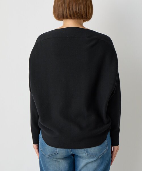 un dix cors（アンディコール）の「《着回し力抜群》14ハイゲージ肩裾ラウンドプルオーバー（ニット/セーター・レディース・ブラック/アイボリー/レッド・FREE）」の21枚目の写真