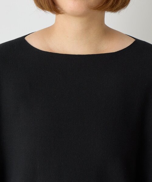 un dix cors（アンディコール）の「《着回し力抜群》14ハイゲージ肩裾ラウンドプルオーバー（ニット/セーター・レディース・ブラック/アイボリー/レッド・FREE）」の19枚目の写真