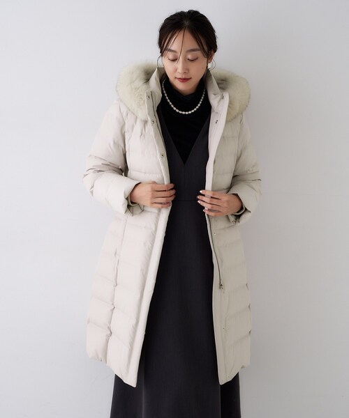 はっ水機能/フード取り外し可/防寒】ロングダウンコート（ダウン