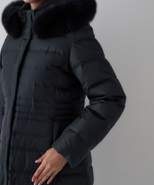 はっ水機能/フード取り外し可/防寒】ロングダウンコート（ダウン