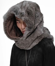 D5OVE（ダヴ）の「【d5ove】ESKIMO Rabbit Fur Hood / 【ダヴ】ファーフーディバラクラバ（ニットキャップ/ビーニー）」