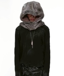 D5OVE（ダヴ）の「【d5ove】ESKIMO Rabbit Fur Hood / 【ダヴ】ファーフーディバラクラバ（ニットキャップ/ビーニー）」
