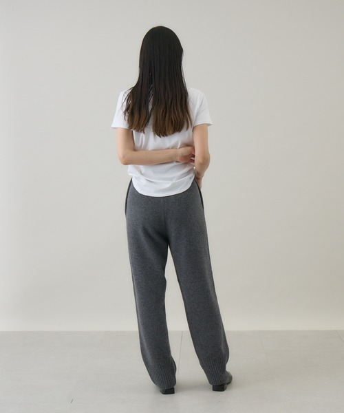 kuros'オリジナル】ウールカシミヤニットパンツ（その他パンツ