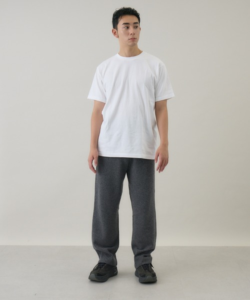 カシミヤ パンツ kuros'オリジナル】ウールカシミヤニットパンツ（その他パンツ