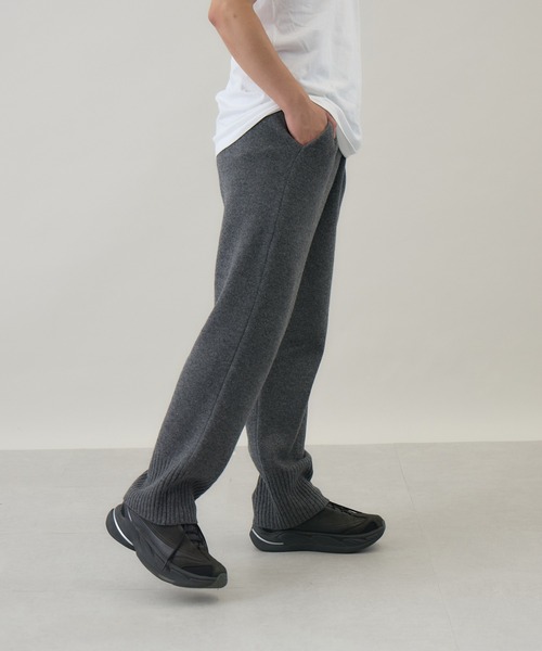 kuros'(クロス)の「【kuros’オリジナル】ウールカシミヤニットパンツ(その他パンツ・レディース・チャコールグレー/ブラック・MEDIUM/LARGE)」の14枚目の写真