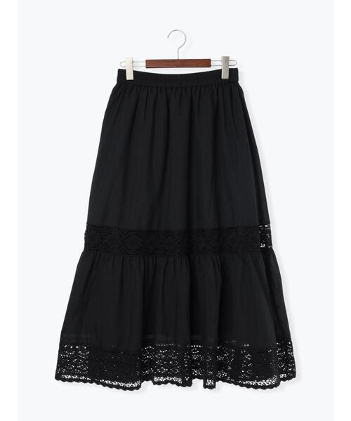 Te chichi TERRASSE（テチチテラス）の「レーステープギャザースカート《2025autumn catalog item》（スカート・レディース・ブラウン/ブラック/オフホワイト・F）」の10枚目の写真