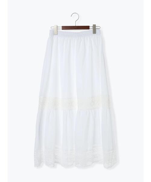 Te chichi TERRASSE（テチチテラス）の「レーステープギャザースカート《2025autumn catalog item》（スカート・レディース・ブラウン/ブラック/オフホワイト・F）」の11枚目の写真