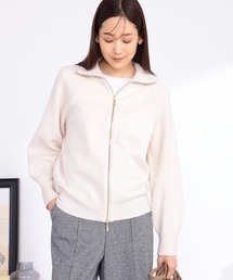 GALLORIA | 衿付きニットブルゾン(カーディガン/ボレロ)