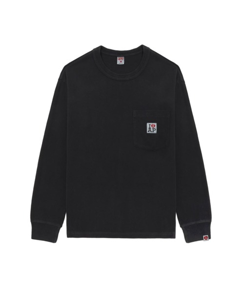 A BATHING APE（アベイシングエイプ）の「LONG SLEEVE POCKET T-SHIRT（Tシャツ/カットソー・レディース・レッド/ブラック/アイボリー・FREE）」の3枚目の写真