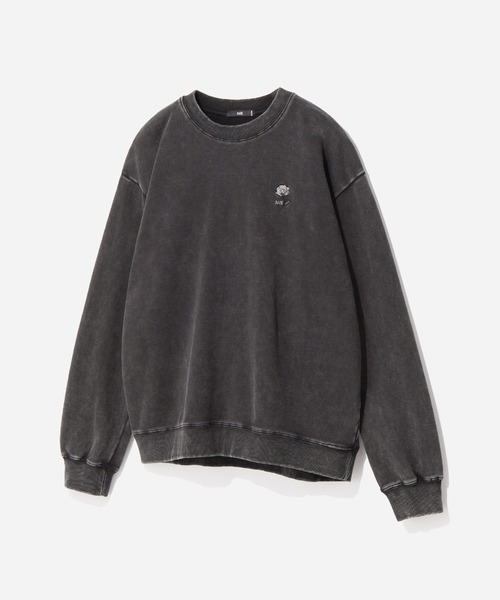 HARE（ハレ）の「フラワーHAREロゴスウェット(HARE)（スウェット・メンズ・ブラック/レッド/グレー系その他/ホワイト/パープル・SMALL/MEDIUM）」の3枚目の写真