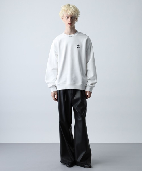 HARE（ハレ）の「フラワーHAREロゴスウェット(HARE)（スウェット・メンズ・ブラック/レッド/グレー系その他/ホワイト/パープル・SMALL/MEDIUM）」の17枚目の写真