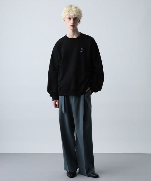 HARE（ハレ）の「フラワーHAREロゴスウェット(HARE)（スウェット・メンズ・ブラック/レッド/グレー系その他/ホワイト/パープル・SMALL/MEDIUM）」の19枚目の写真