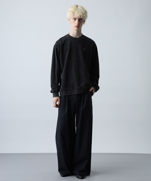 HARE（ハレ）の「フラワーHAREロゴスウェット(HARE)（スウェット・メンズ・ブラック/レッド/グレー系その他/ホワイト/パープル・SMALL/MEDIUM）」の21枚目の写真