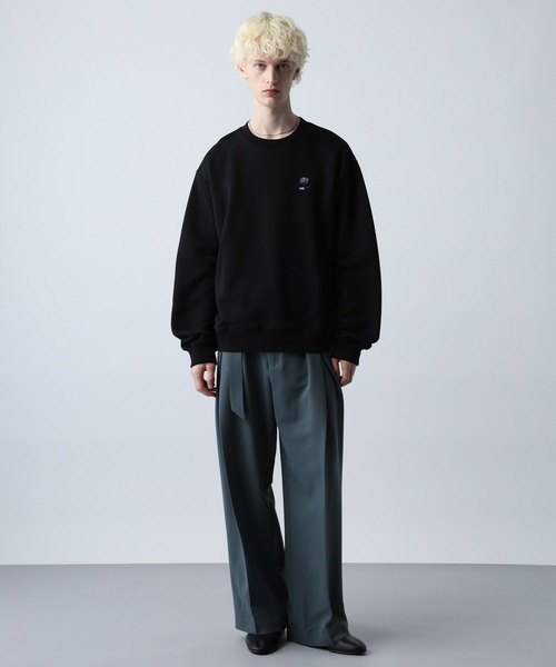 HARE（ハレ）の「フラワーHAREロゴスウェット(HARE)（スウェット・メンズ・ブラック/レッド/グレー系その他/ホワイト/パープル・SMALL/MEDIUM）」の22枚目の写真